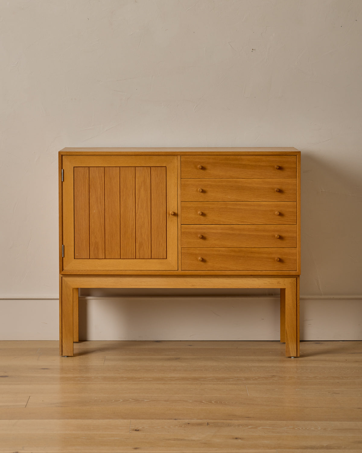 Lostine - Oak Cabinet with Drawers by Rud Thygesen & Johnny Sorensen