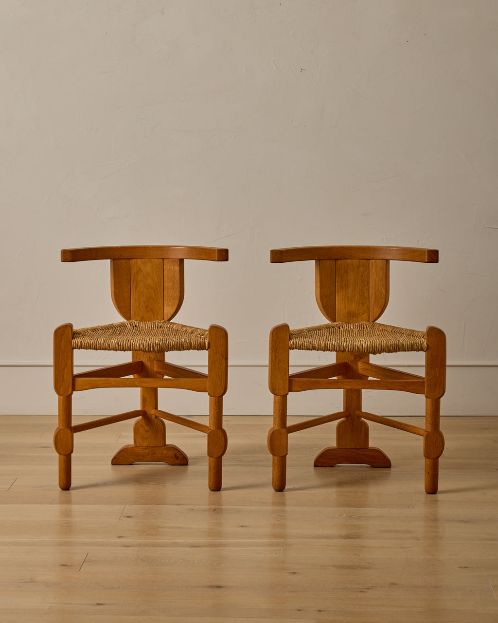 Lostine - Pair of Sculptural Accent Chairs by Bernhard Hoetger