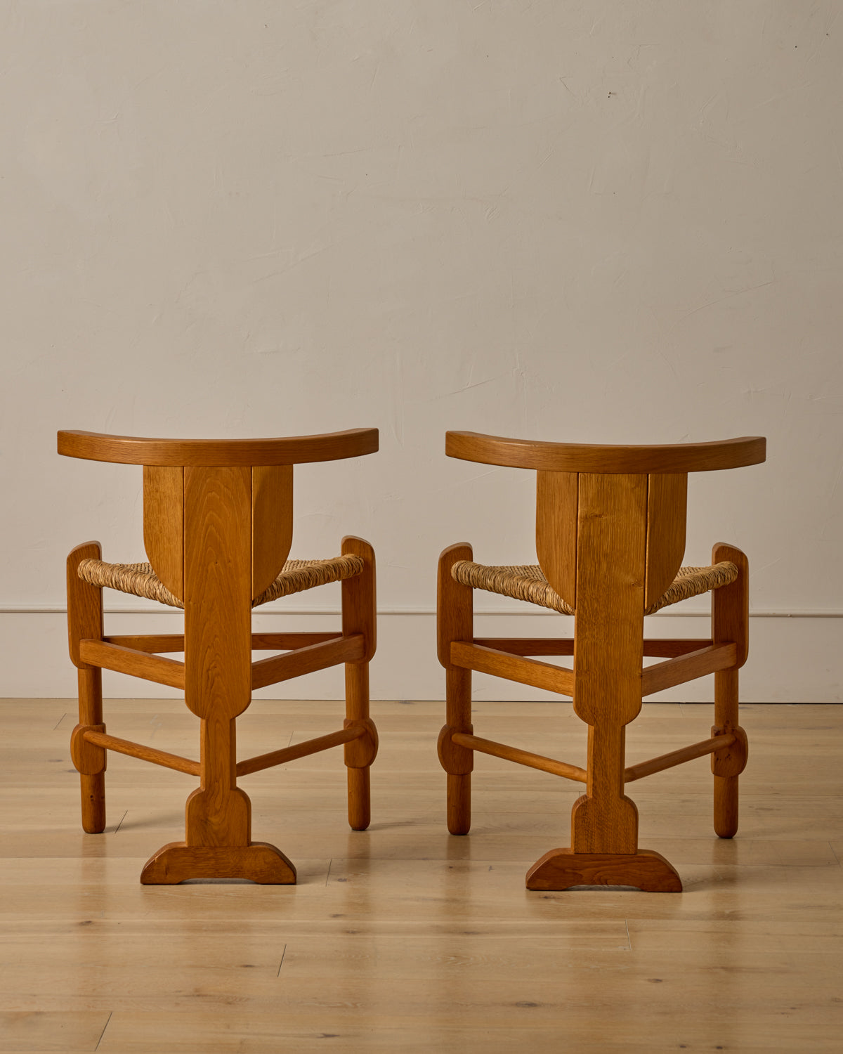 Lostine - Pair of Sculptural Accent Chairs by Bernhard Hoetger