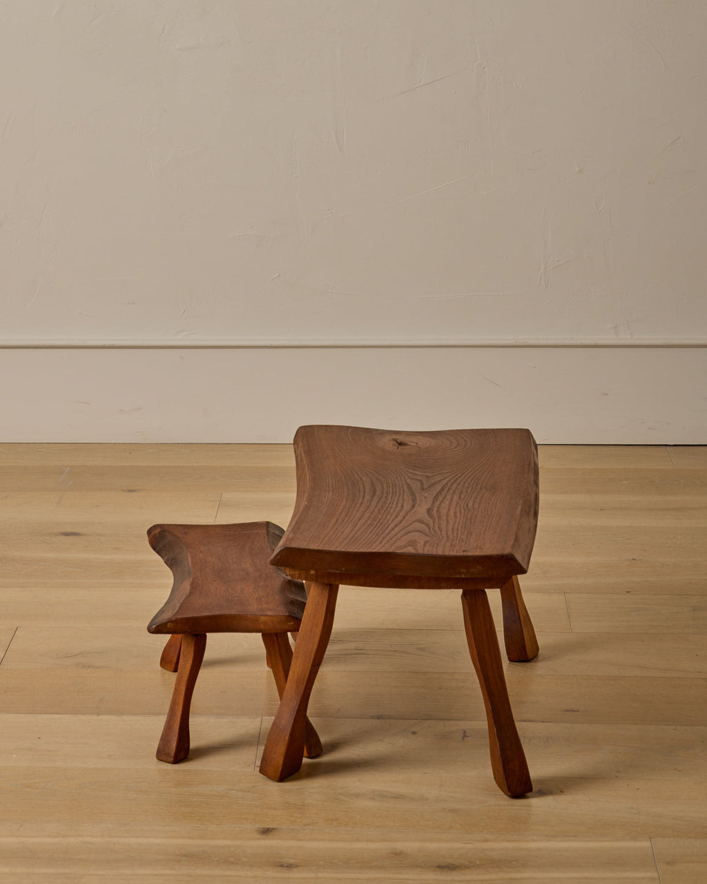Lostine - Pair of Brutalist Nesting Tables