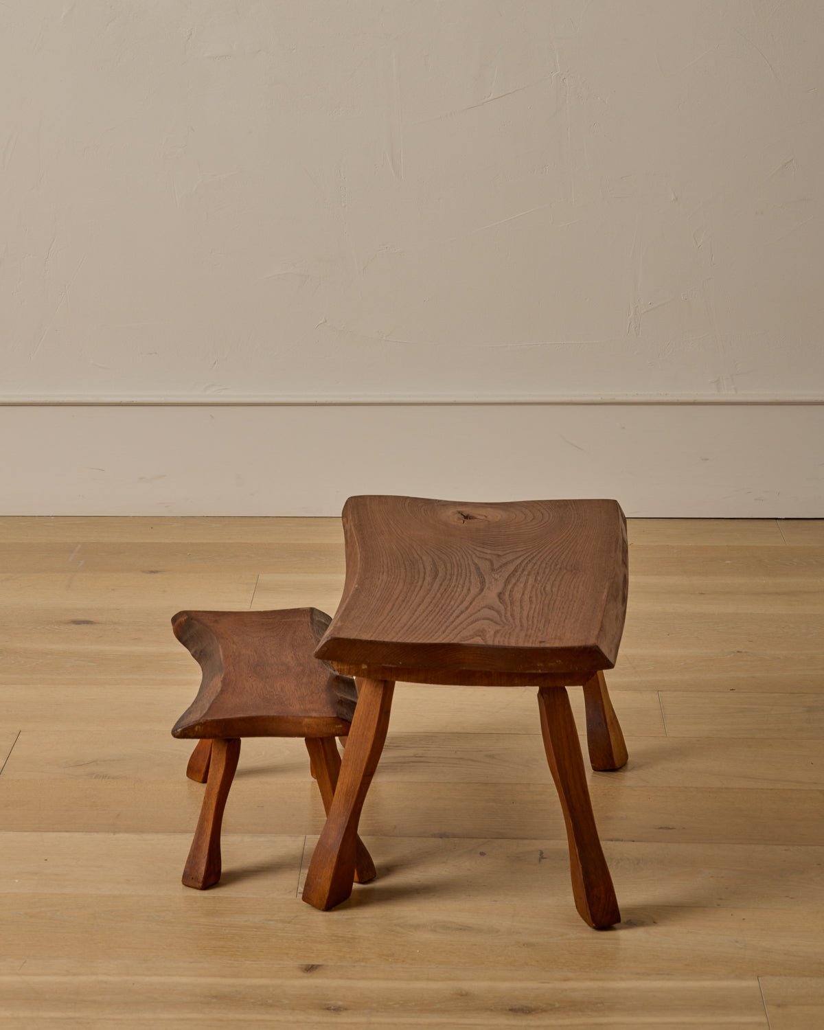 Lostine - Pair of Brutalist Nesting Tables