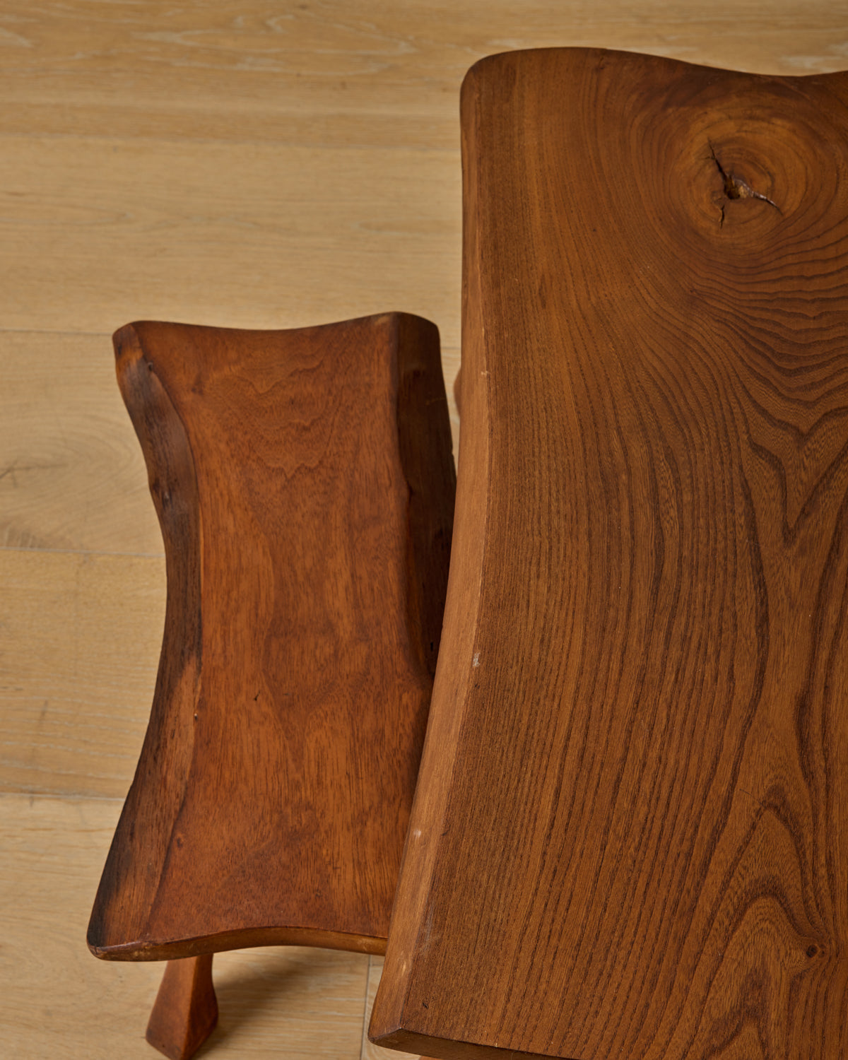 Lostine - Pair of Brutalist Nesting Tables
