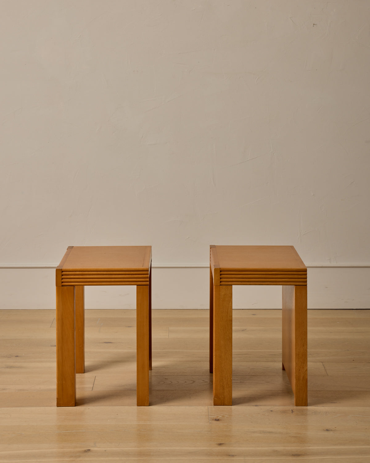 Lostine - Pair of French Elm Side Tables