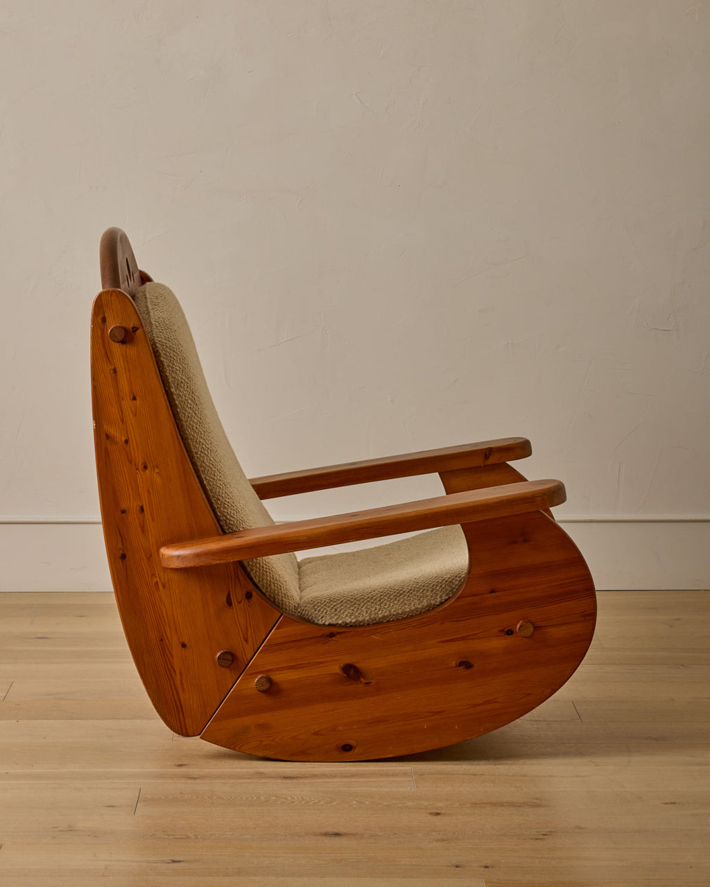 Lostine - Brutalist Rocking Chair by Wasa Möbel