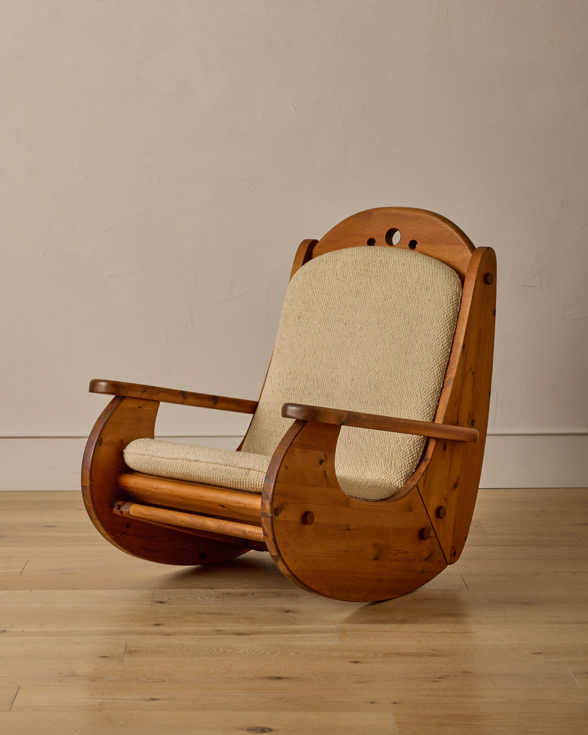 Lostine - Brutalist Rocking Chair by Wasa Möbel