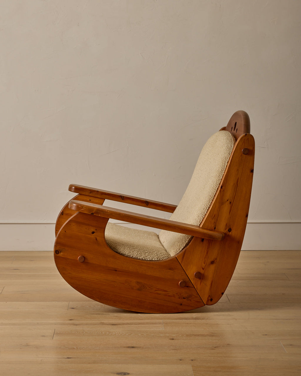 Lostine - Brutalist Rocking Chair by Wasa Möbel