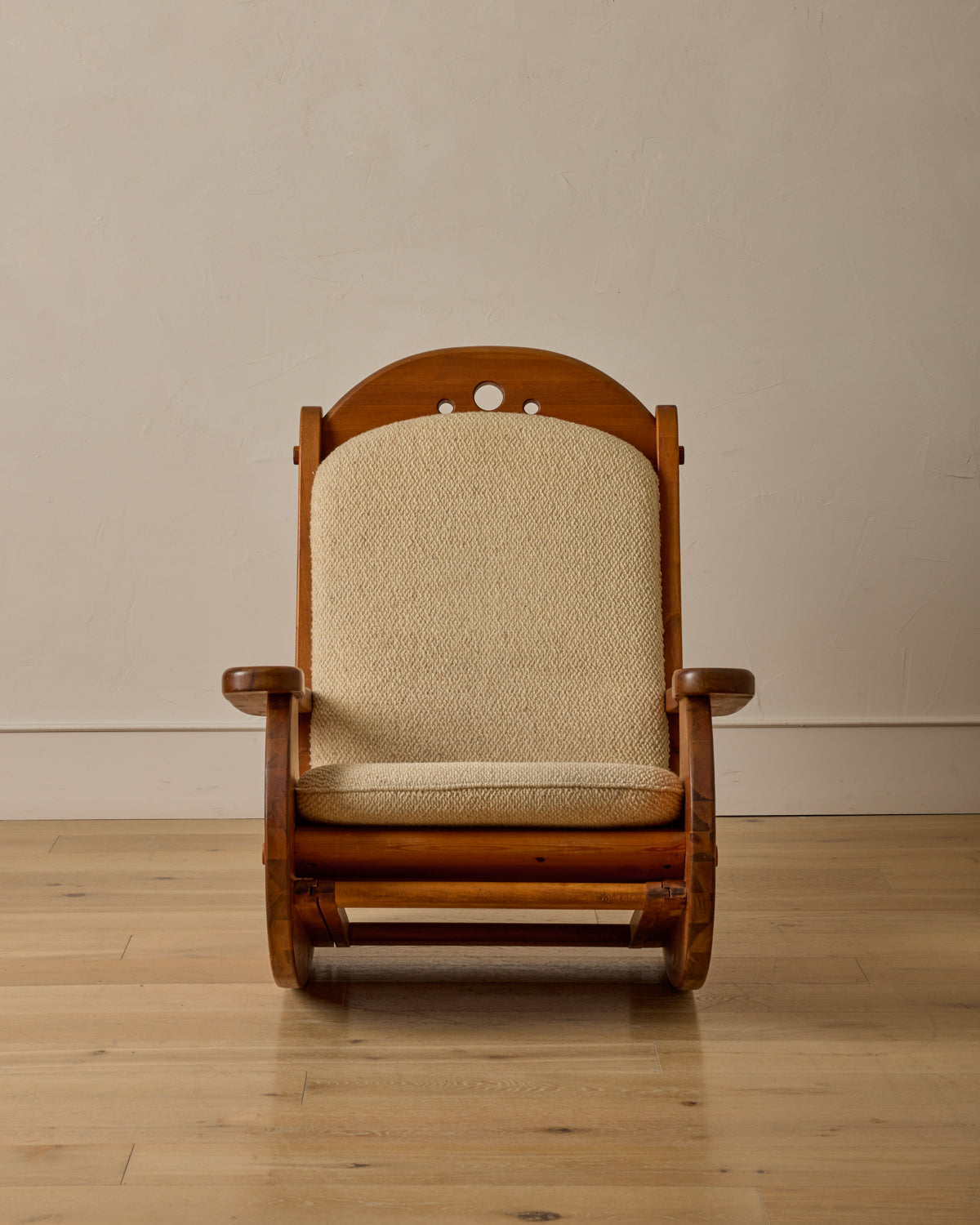 Lostine - Brutalist Rocking Chair by Wasa Möbel