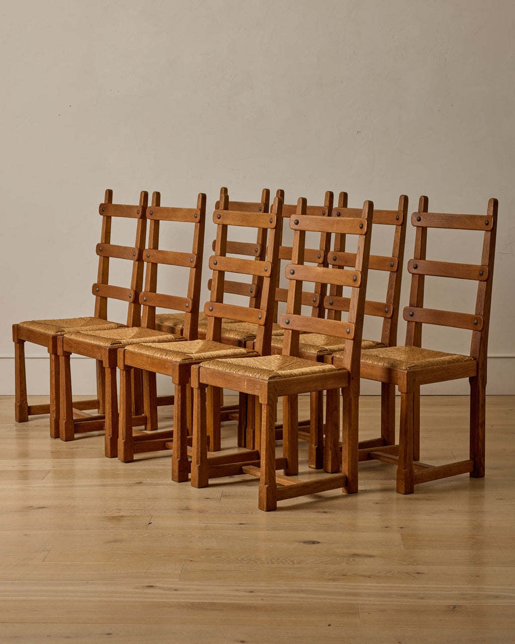 Lostine - French Oak Dining Chairs - Set 8