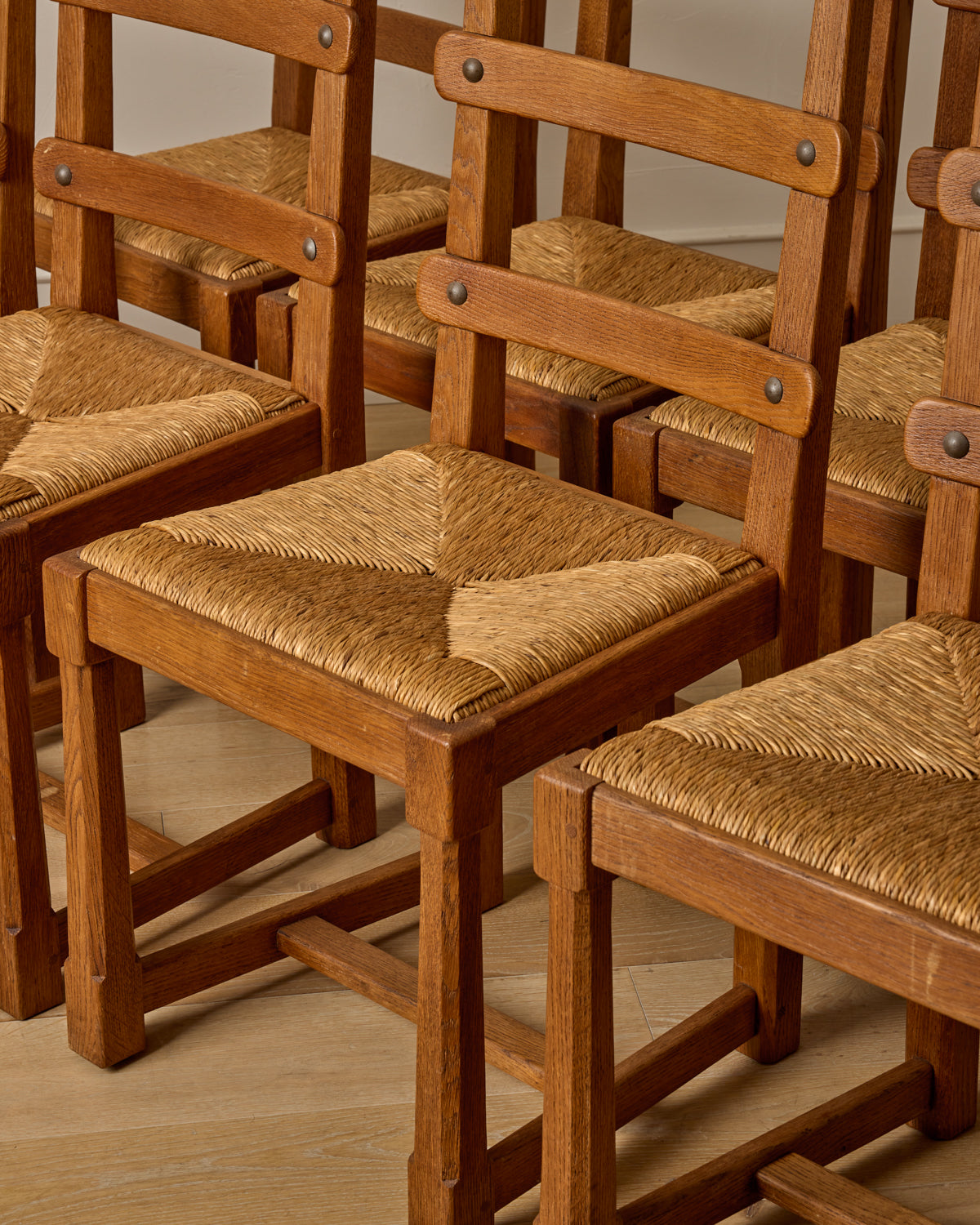 Lostine - French Oak Dining Chairs - Set 8