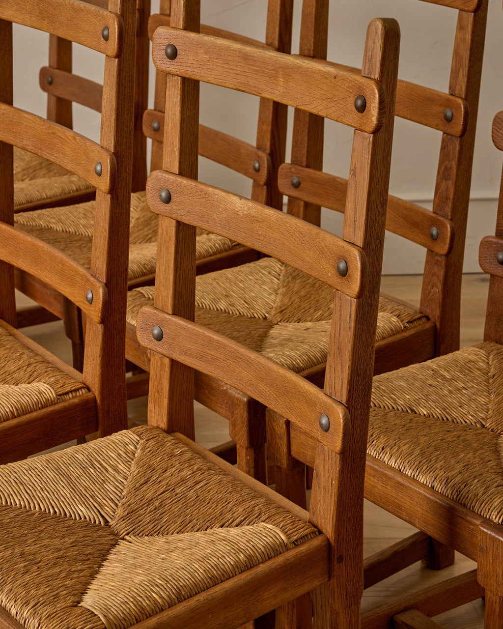 Lostine - French Oak Dining Chairs - Set 8