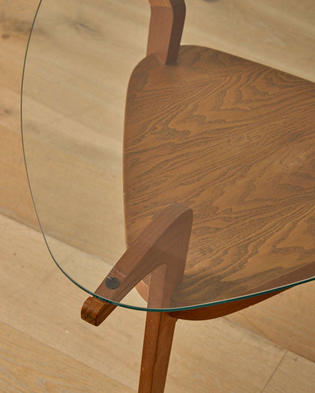 Lostine - 1950s French Glass Top Coffee Table