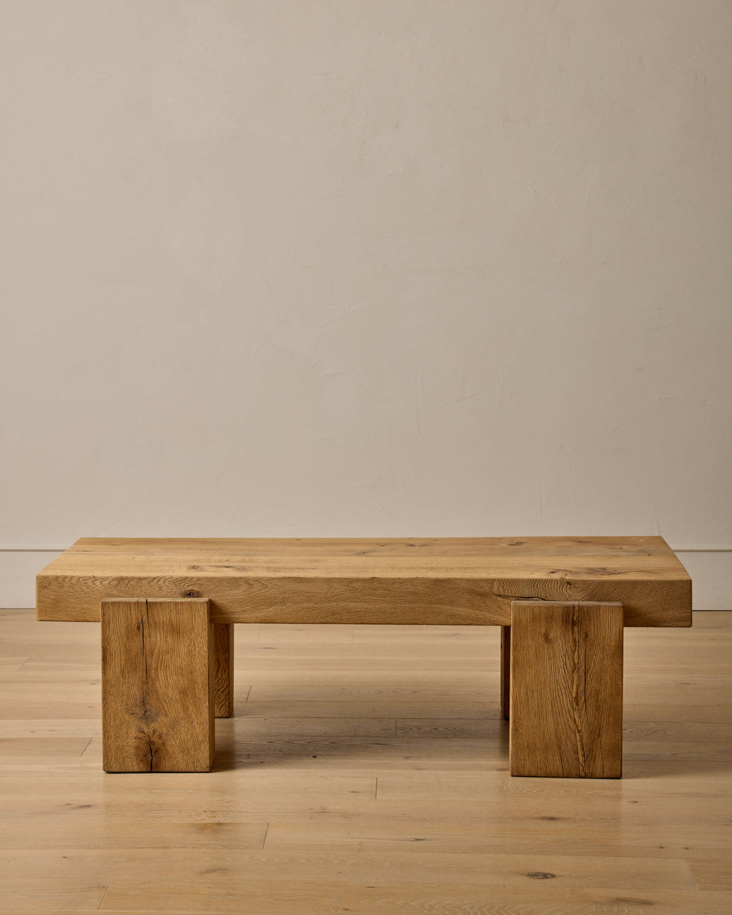 Lostine - Large Wooden Brutalist Coffee Table