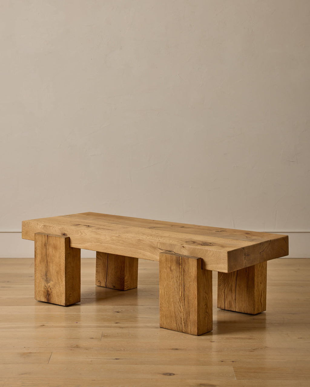 Lostine - Large Wooden Brutalist Coffee Table