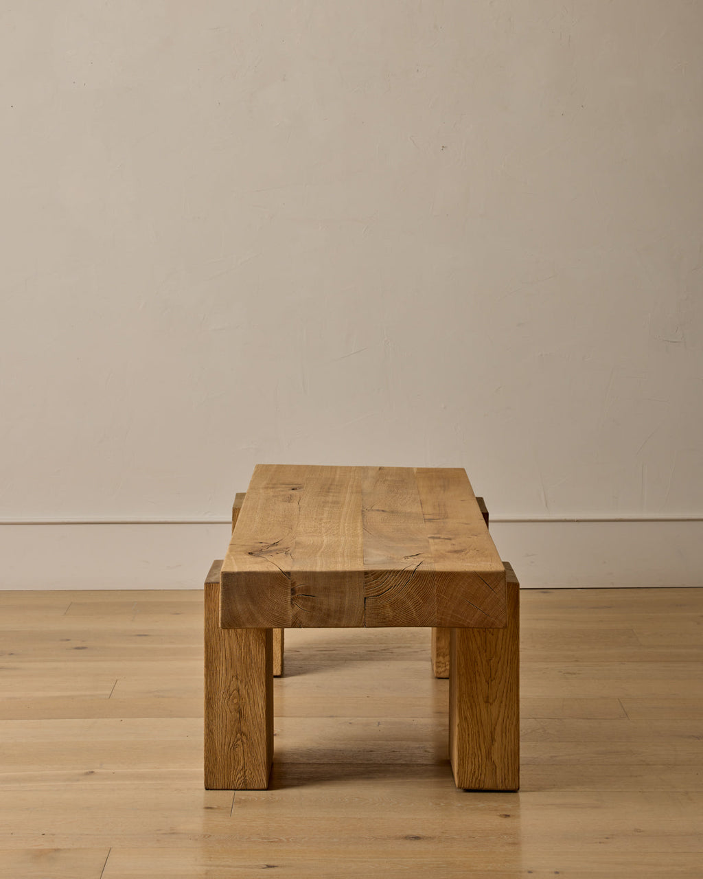 Lostine - Large Wooden Brutalist Coffee Table
