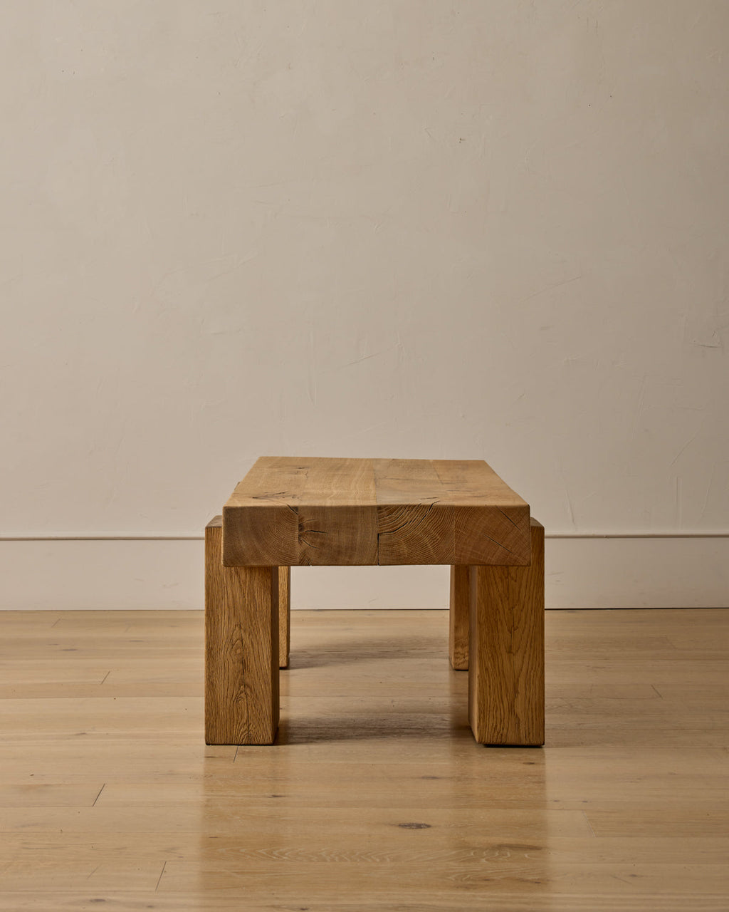 Lostine - Large Wooden Brutalist Coffee Table