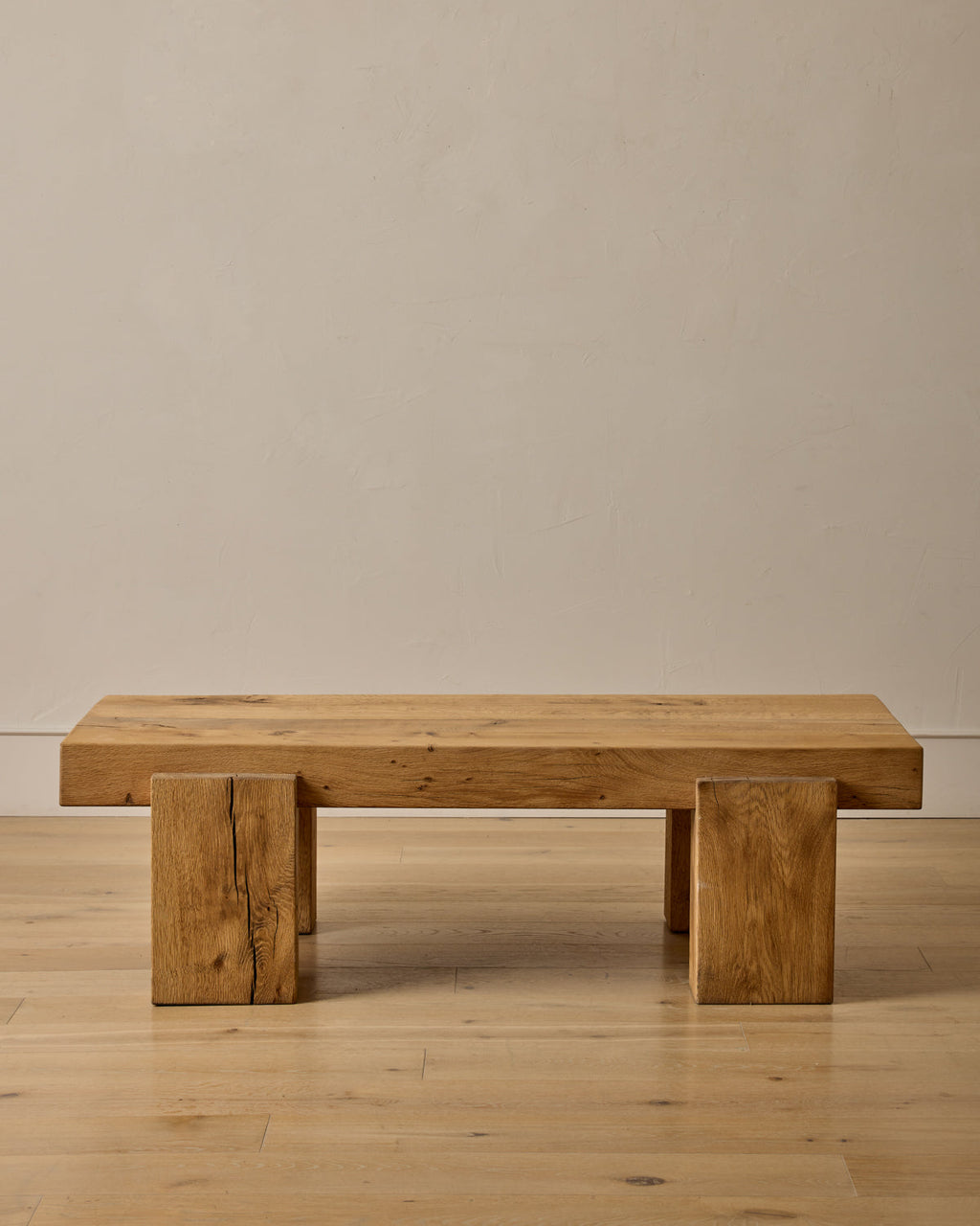 Lostine - Large Wooden Brutalist Coffee Table