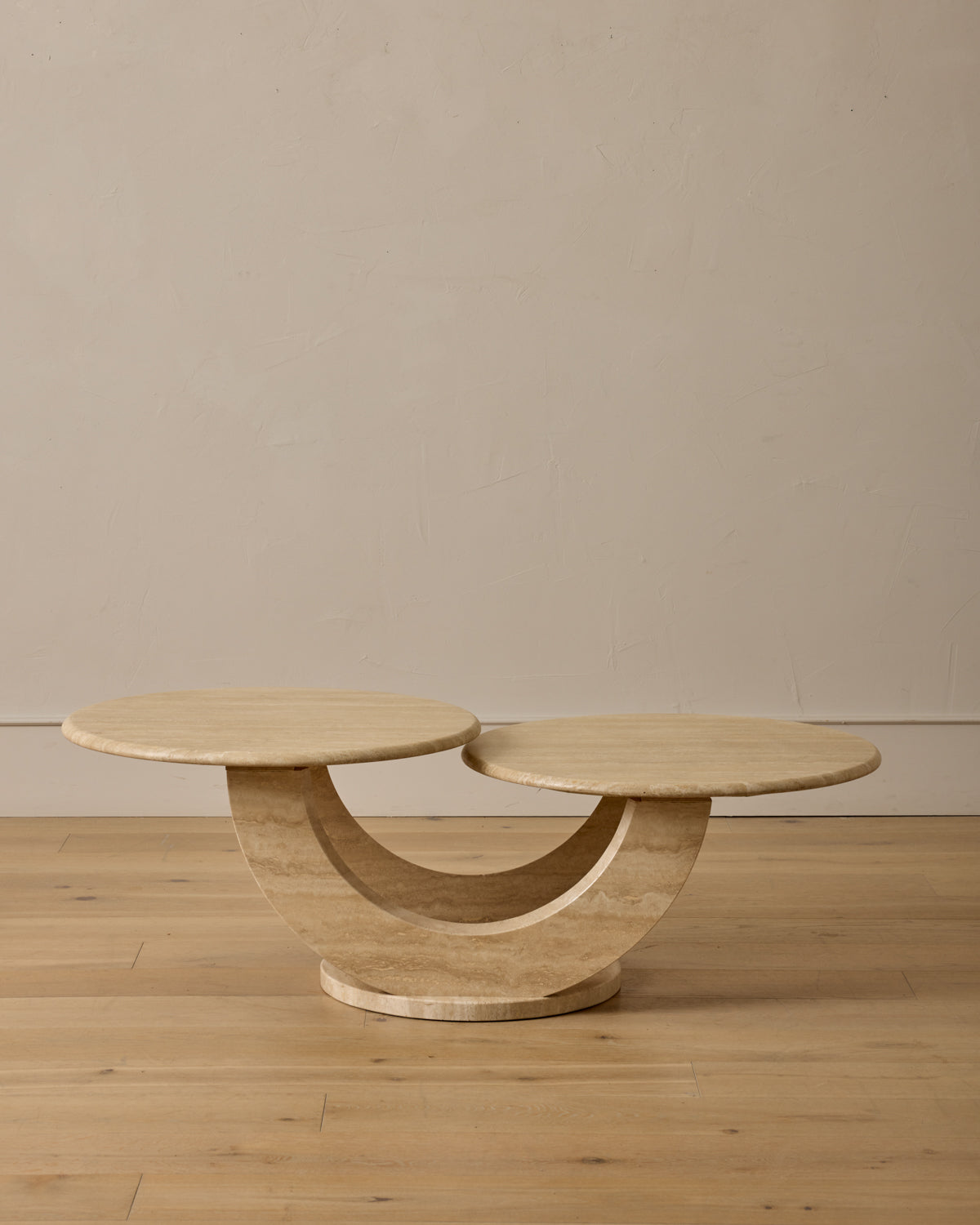 Lostine - Travertine Arc Coffee Table