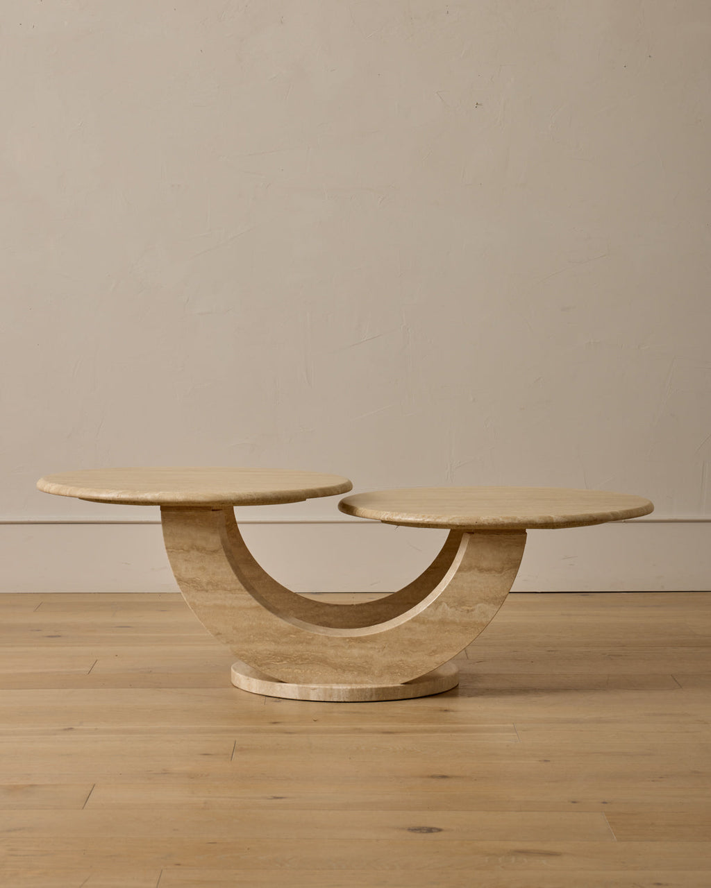 Lostine - Travertine Arc Coffee Table