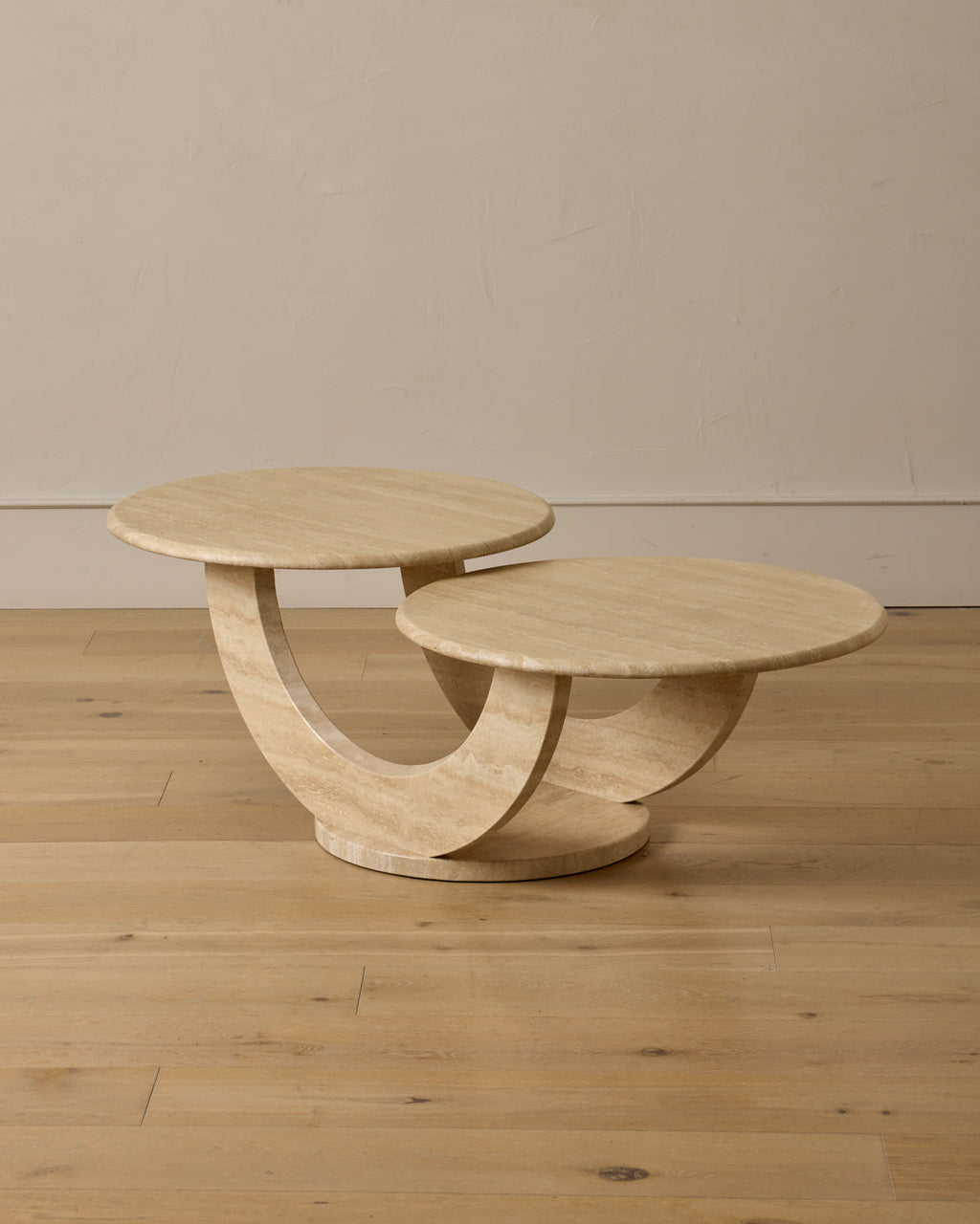 Lostine - Travertine Arc Coffee Table
