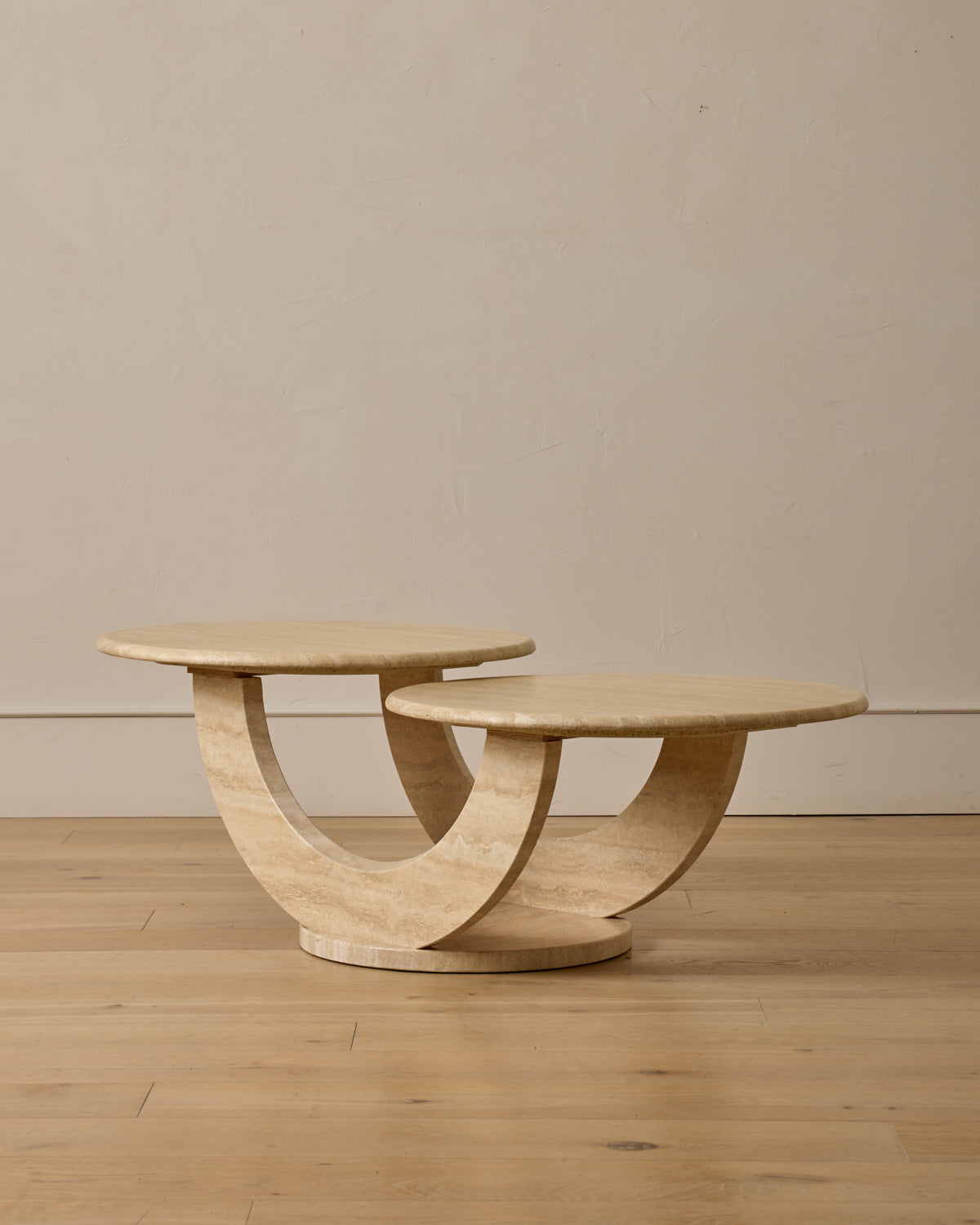 Lostine - Travertine Arc Coffee Table