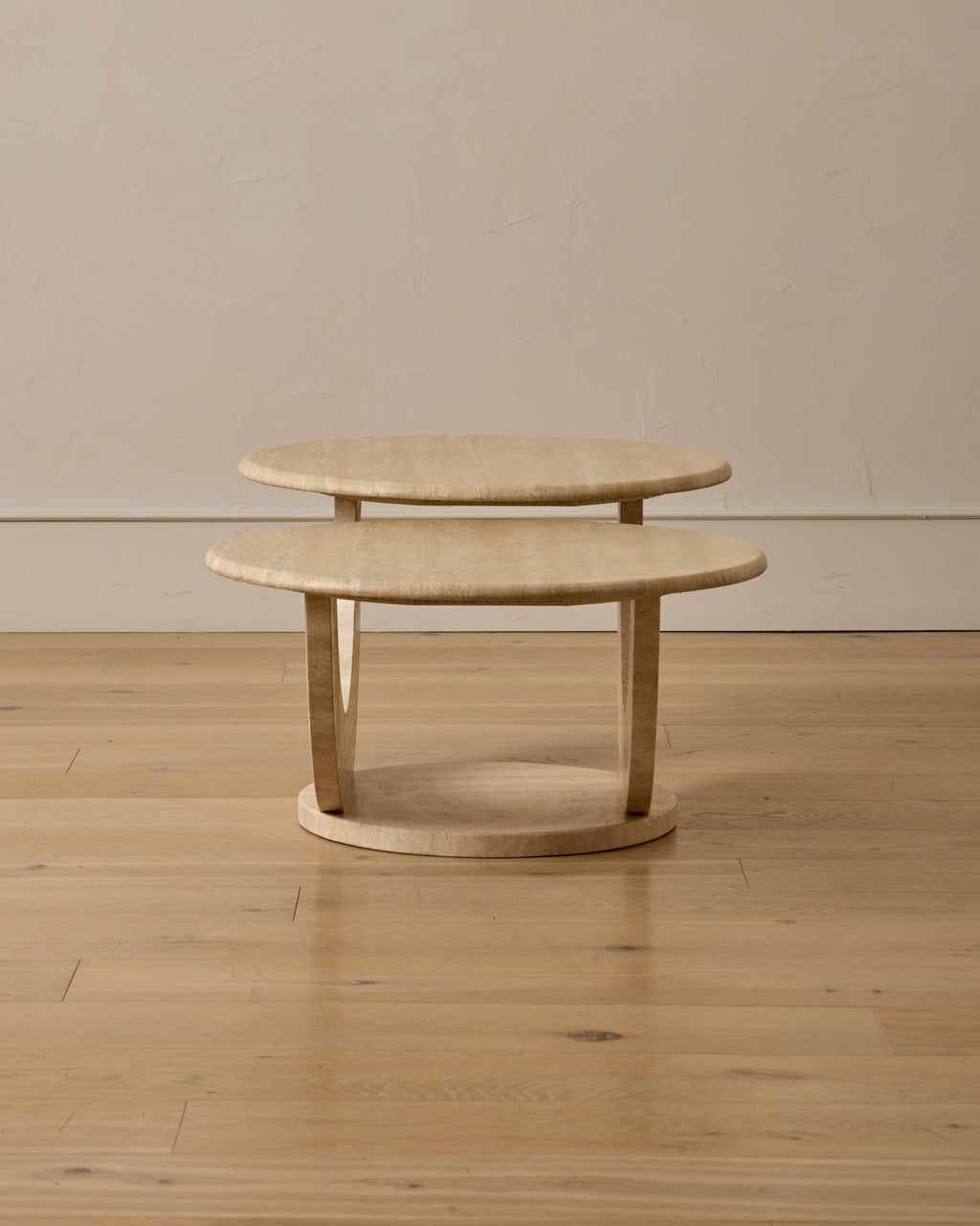 Lostine - Travertine Arc Coffee Table