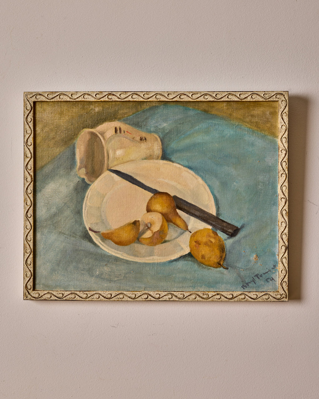 Lostine - Pears on Plate Still Life