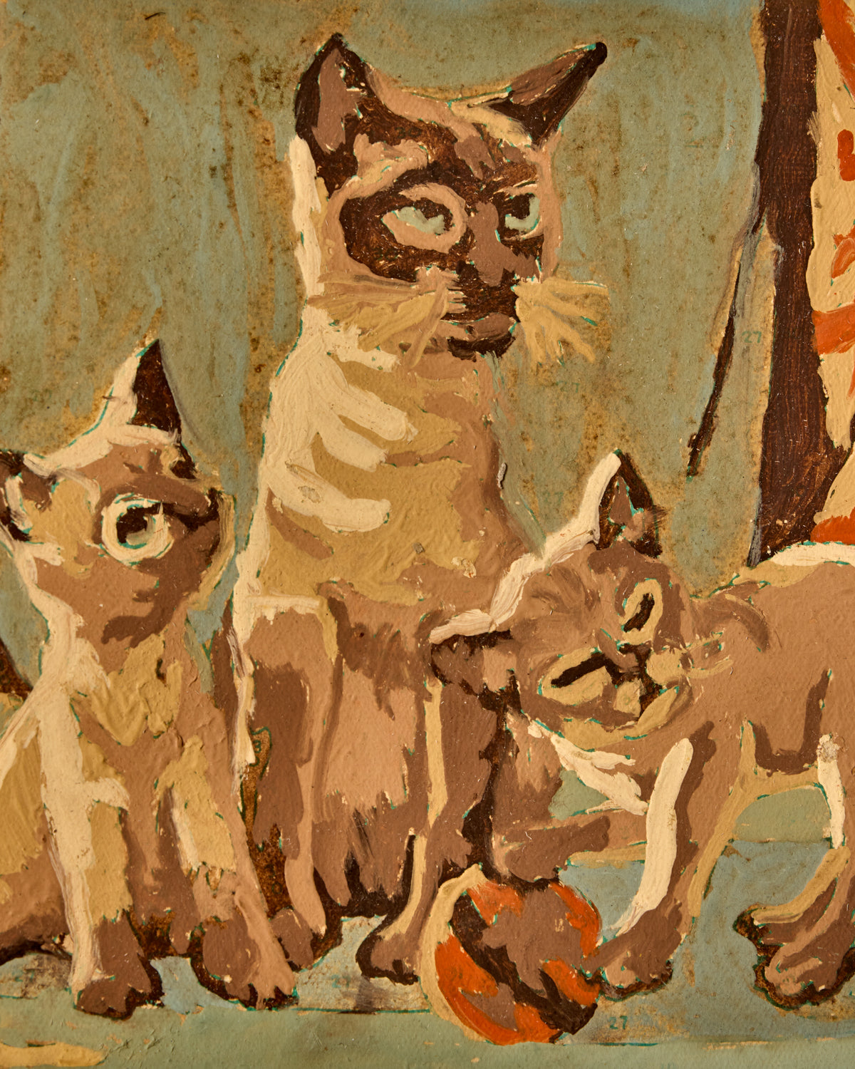 Lostine - Siamese Kittens with Ball II