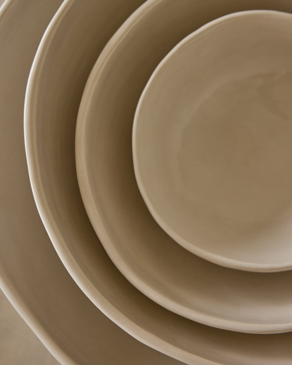Lostine - Organic Ceramic Nesting Bowls - Salt