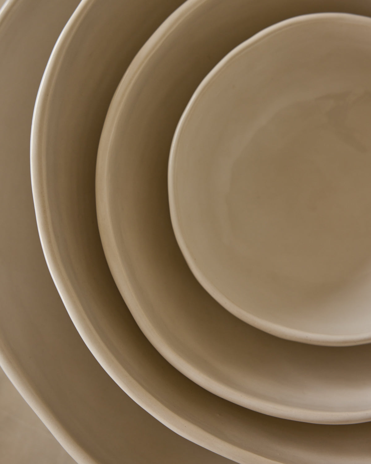 Lostine - Organic Ceramic Nesting Bowls - Salt