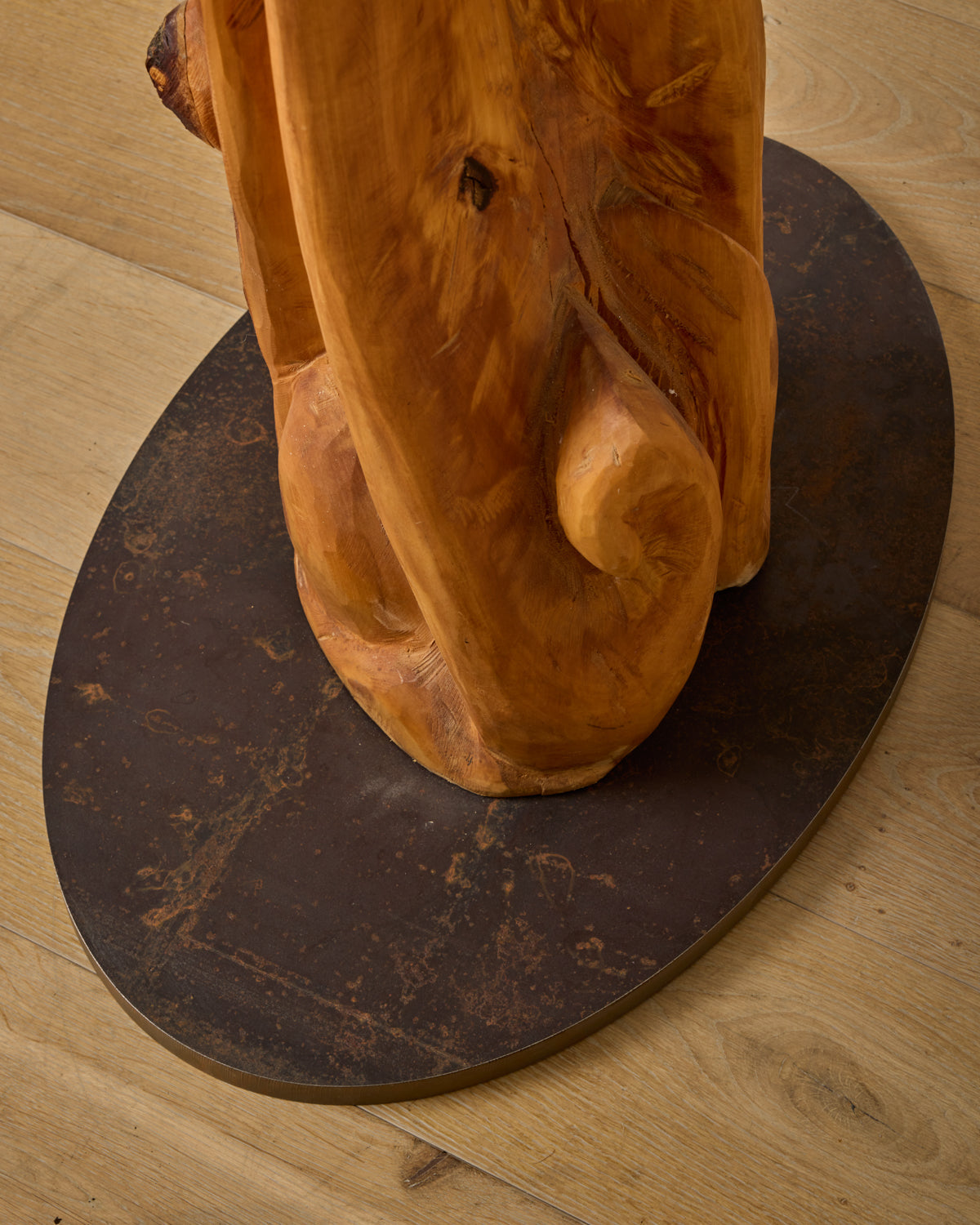 Lostine - Monumental French Mid - Century Wooden Sculpture