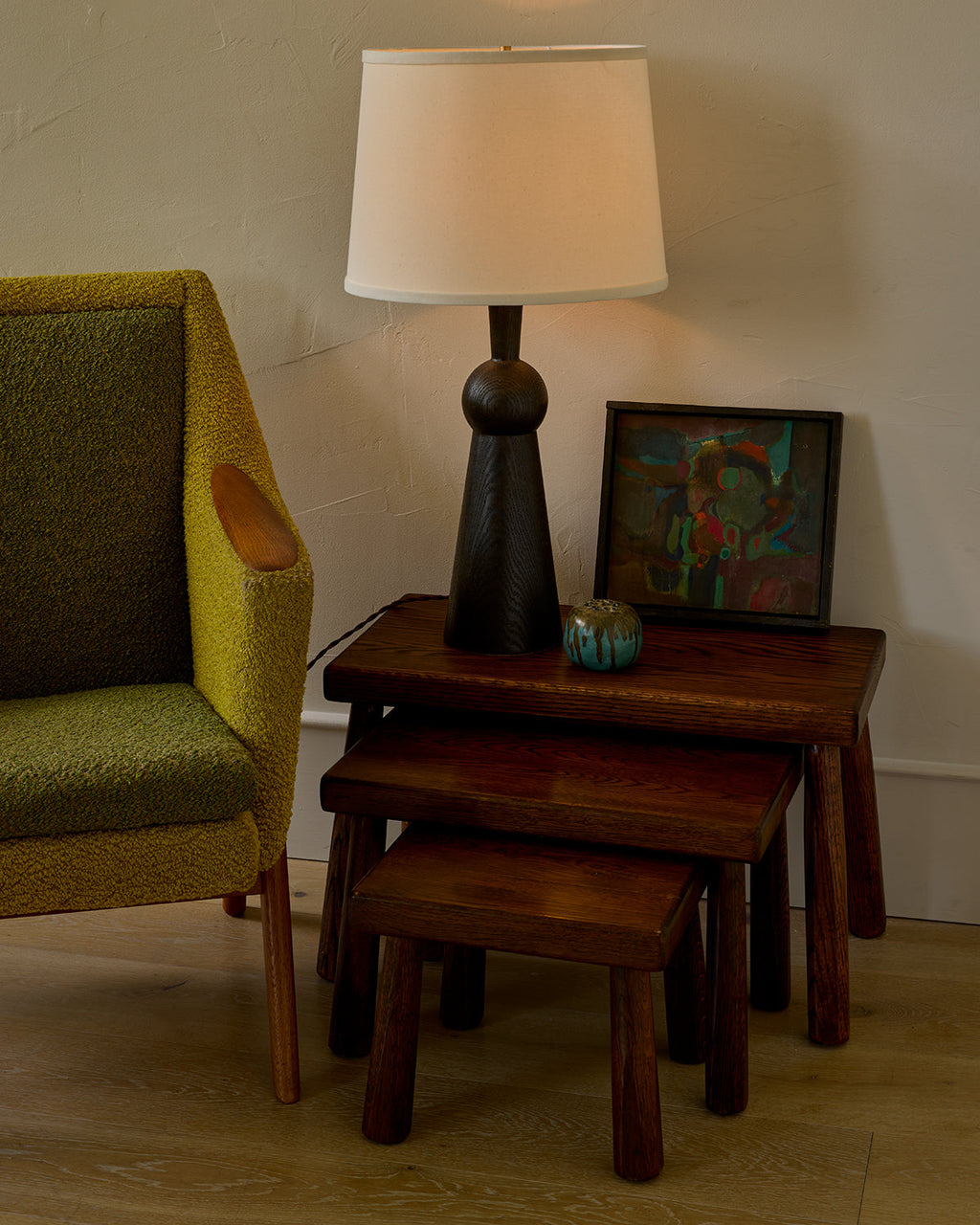 Lostine - Set of Dark Oak Nesting Tables