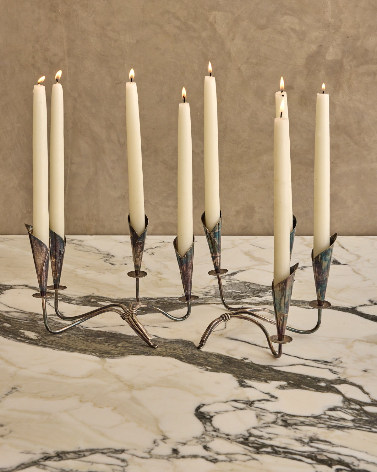 Lostine - Pair of Bouquet Candelabras