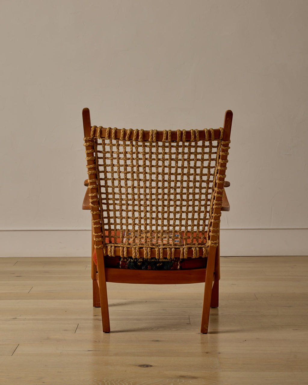 Lostine - 1940s Dutch High Back Rope Chair