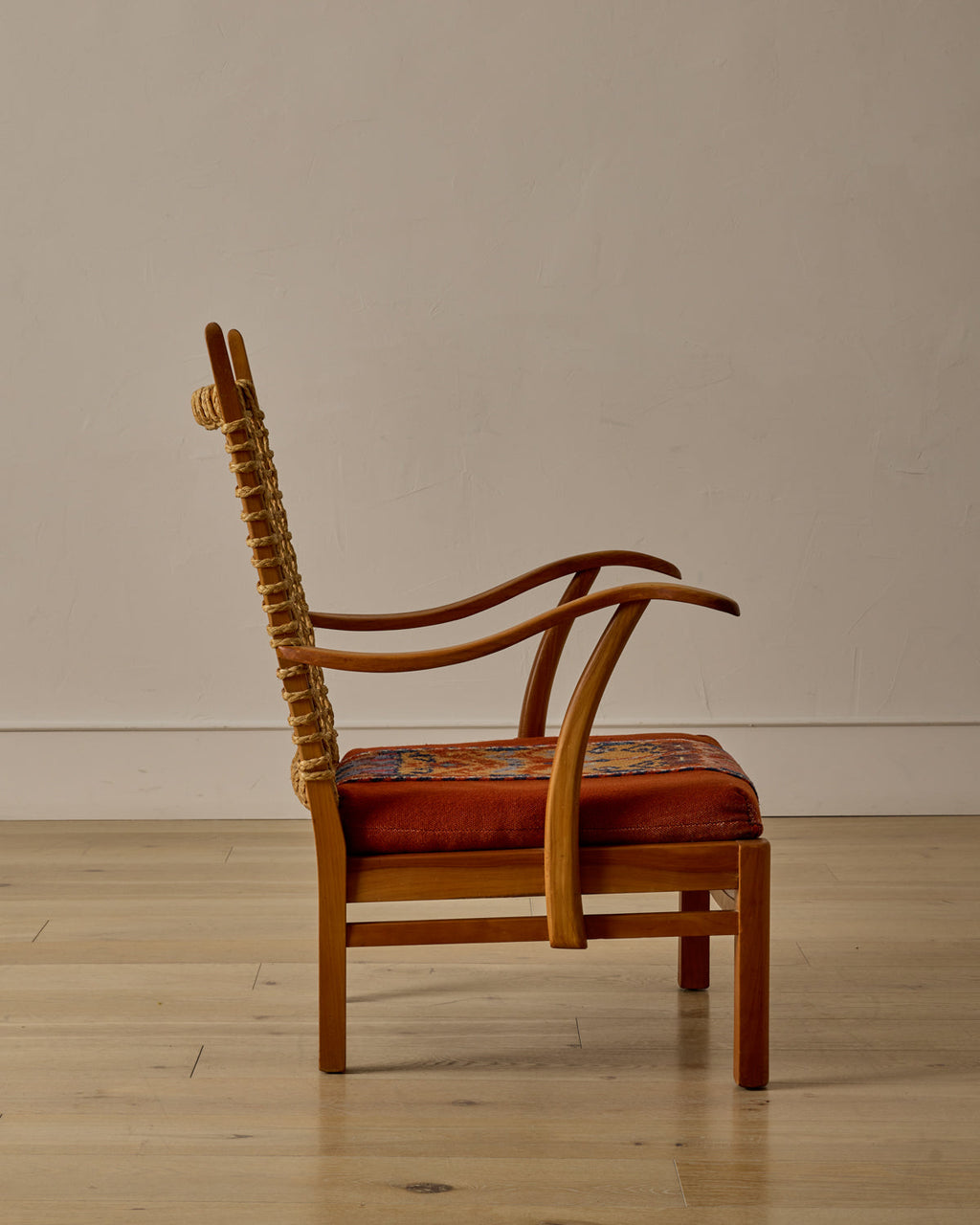 Lostine - 1940s Dutch High Back Rope Chair