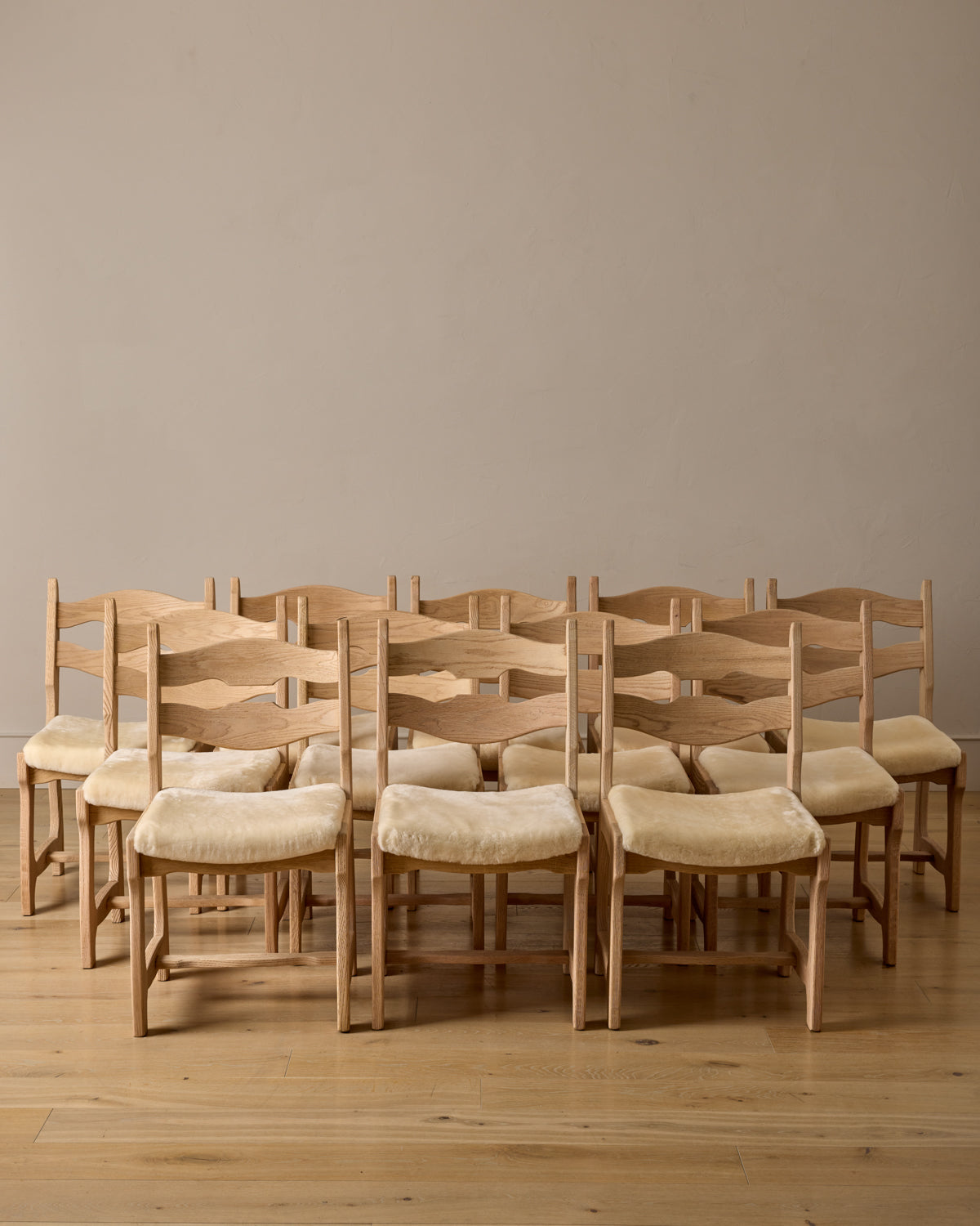 Lostine - 1980s Brutalist Razorback Dining Chairs - Set of 12