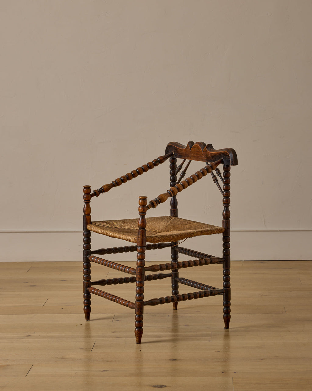 Lostine - Bobbin Armchair with Carved Crest