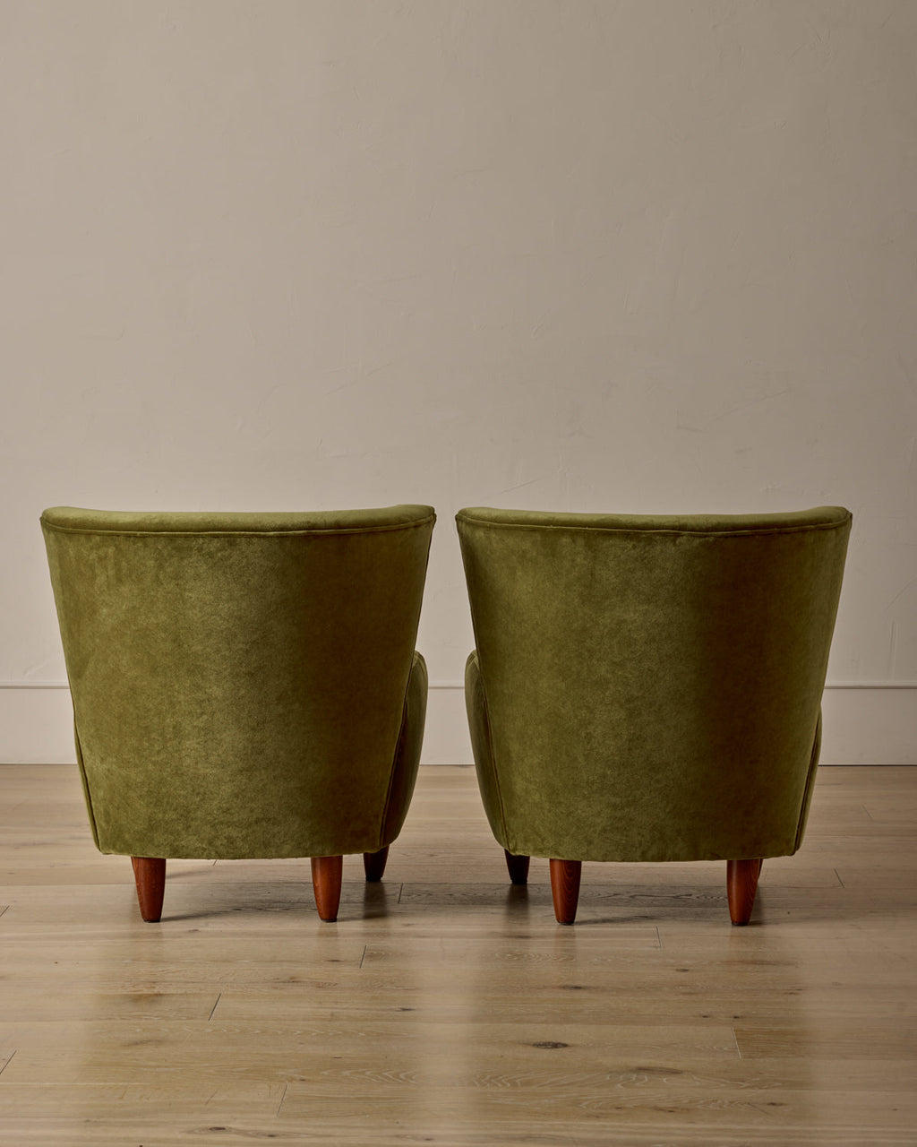 Lostine - Pair of Beech Frame Easy Chairs