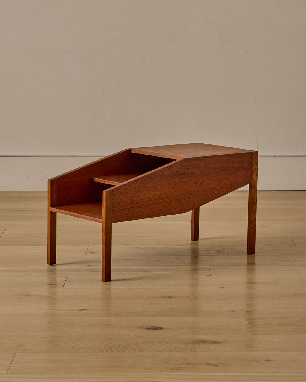 Lostine - Mid - Century Teak Tiered Table