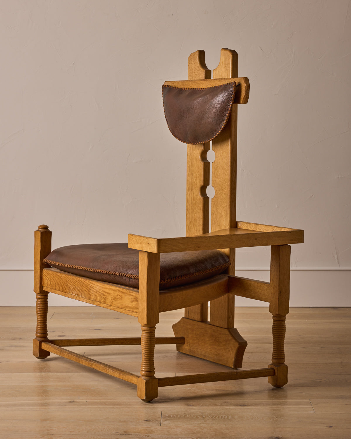 Lostine - Dutch Oak Brutalist Chair