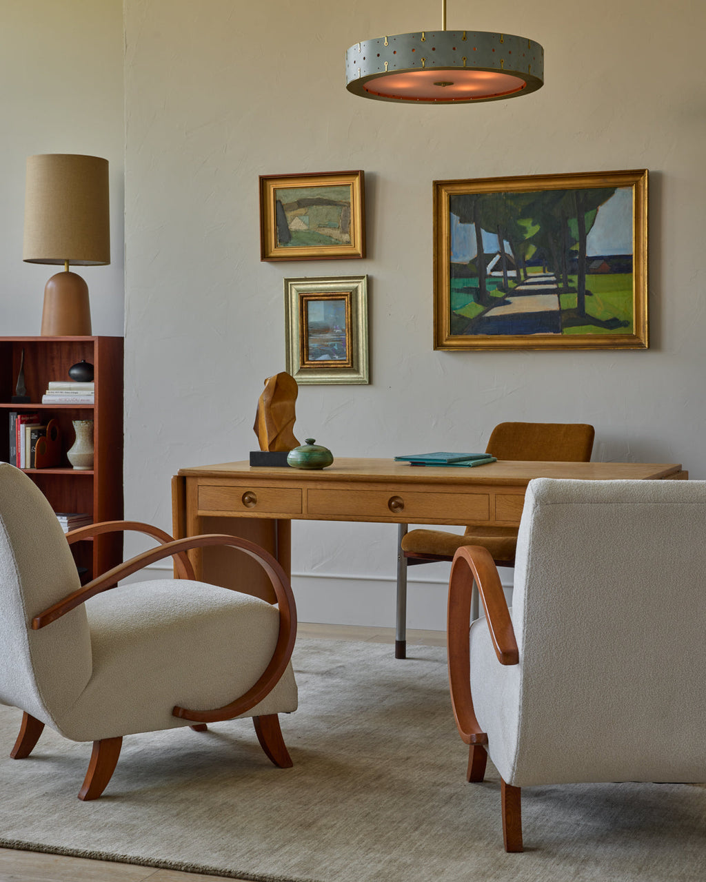 Lostine - Oak Drop - Leaf Desk by Hans J. Wegner