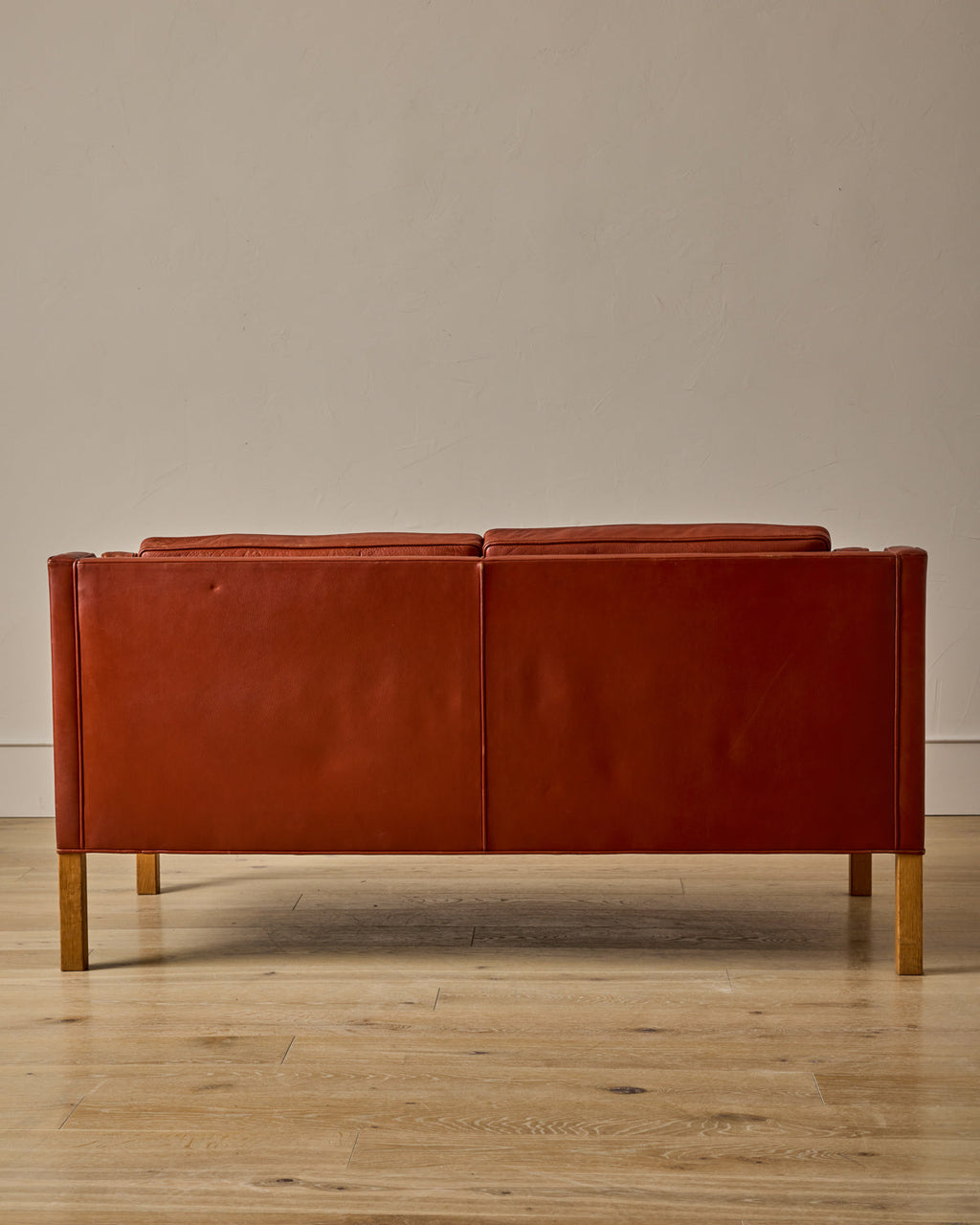 Lostine - Red 2 - Seater Leather Sofa