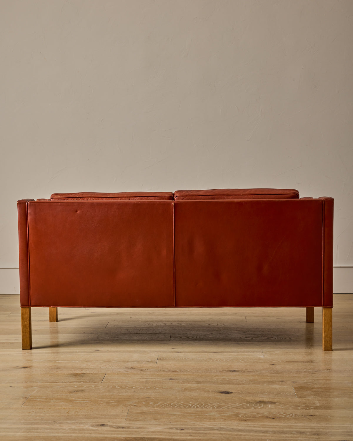 Lostine - Red 2 - Seater Leather Sofa