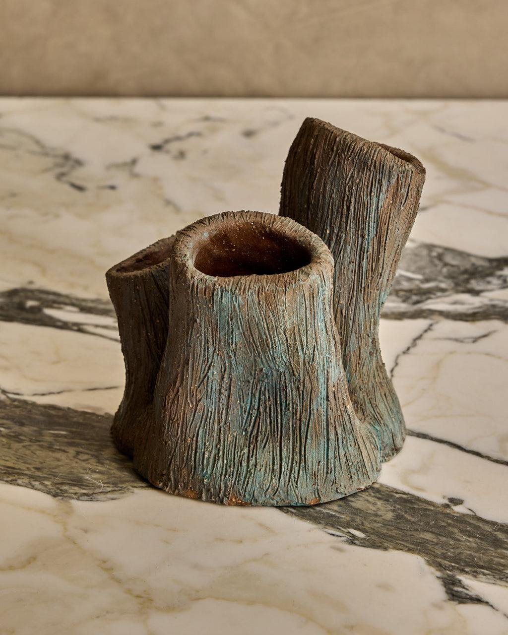 Lostine - Faux Bois Triple Vase