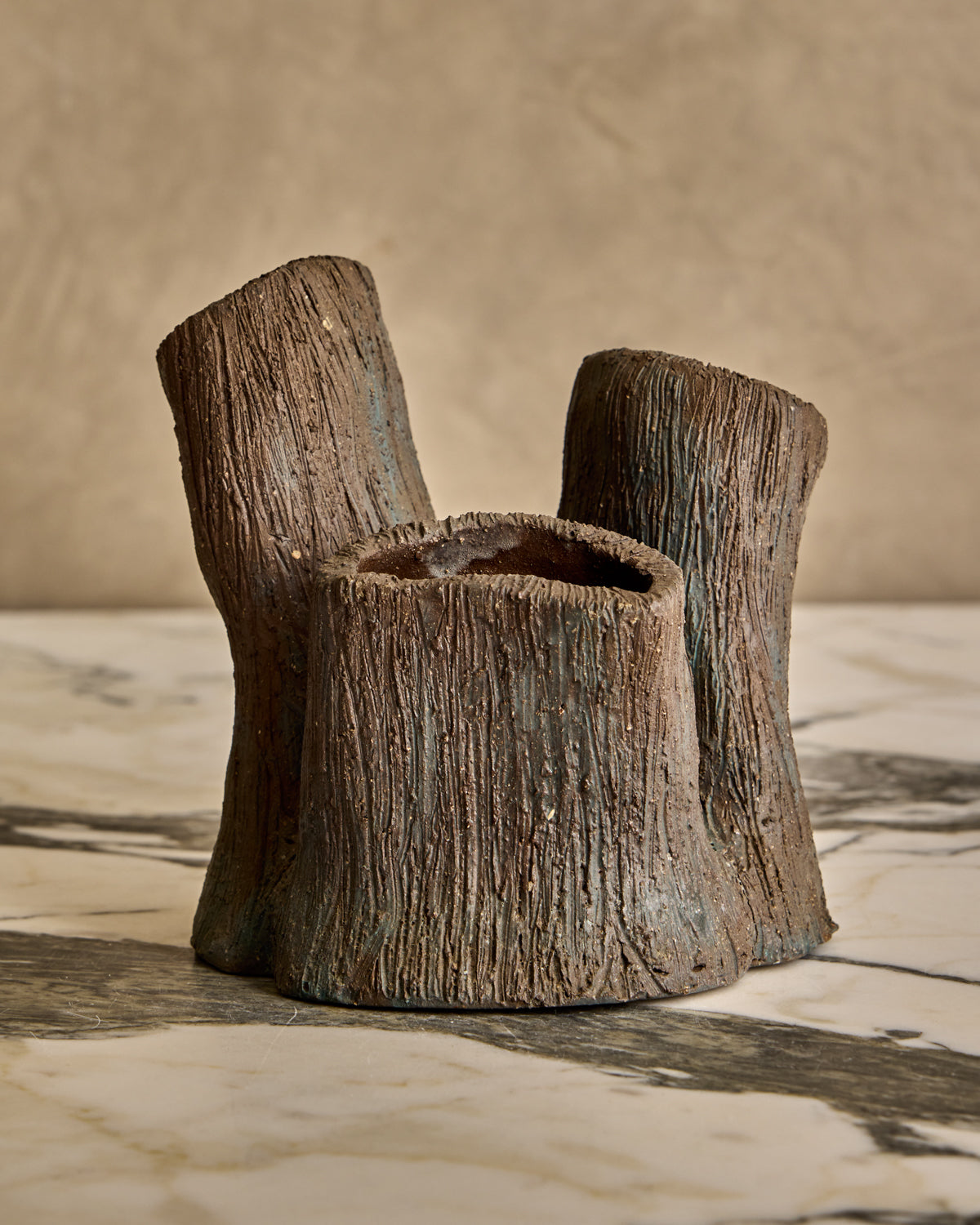 Lostine - Faux Bois Triple Vase
