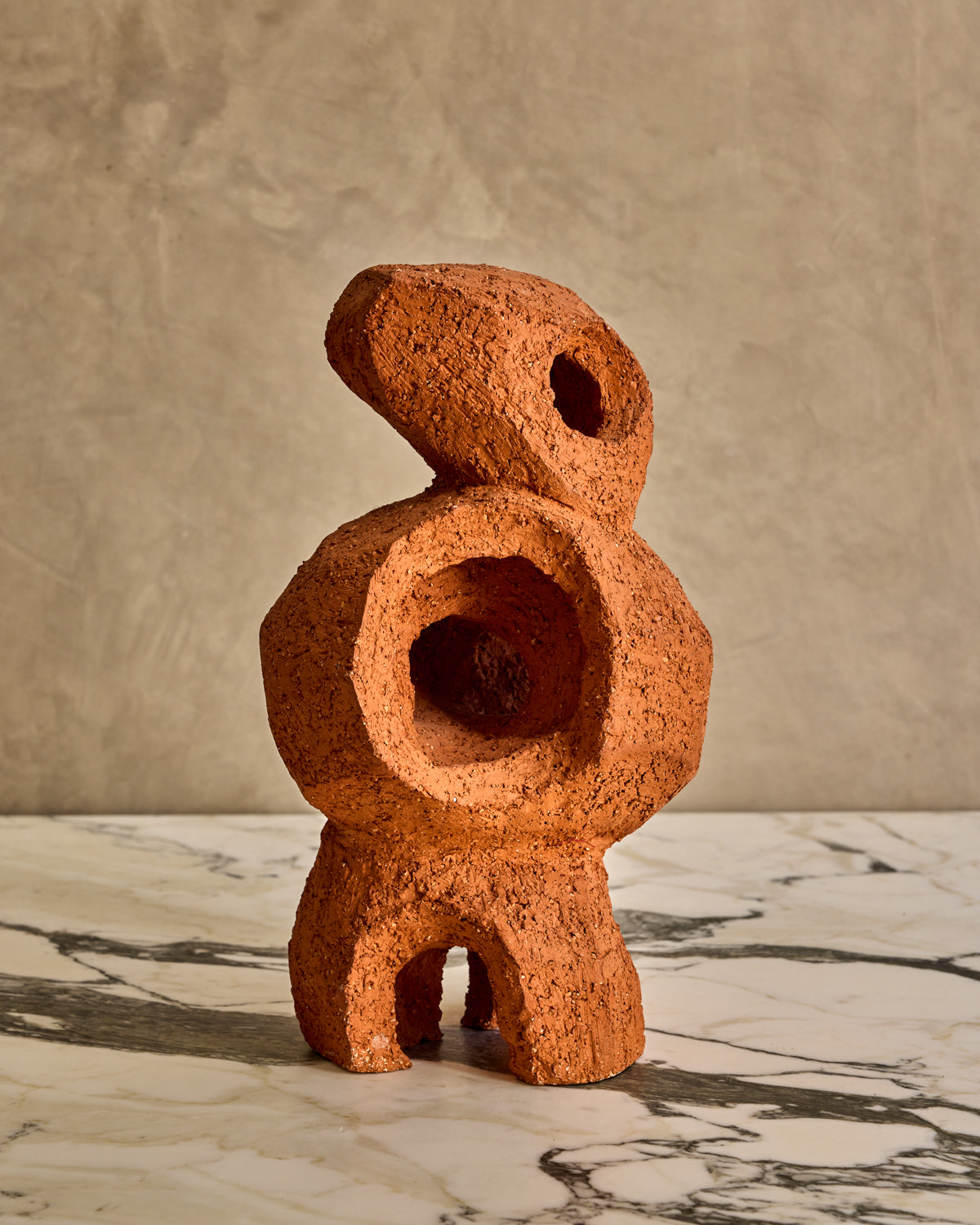 Lostine - Terracotta Abstract Ceramic Sculpture