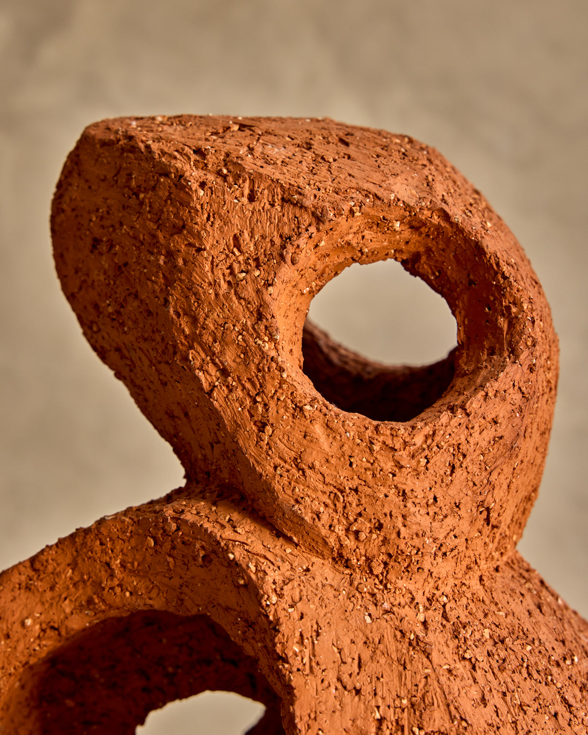 Lostine - Terracotta Abstract Ceramic Sculpture