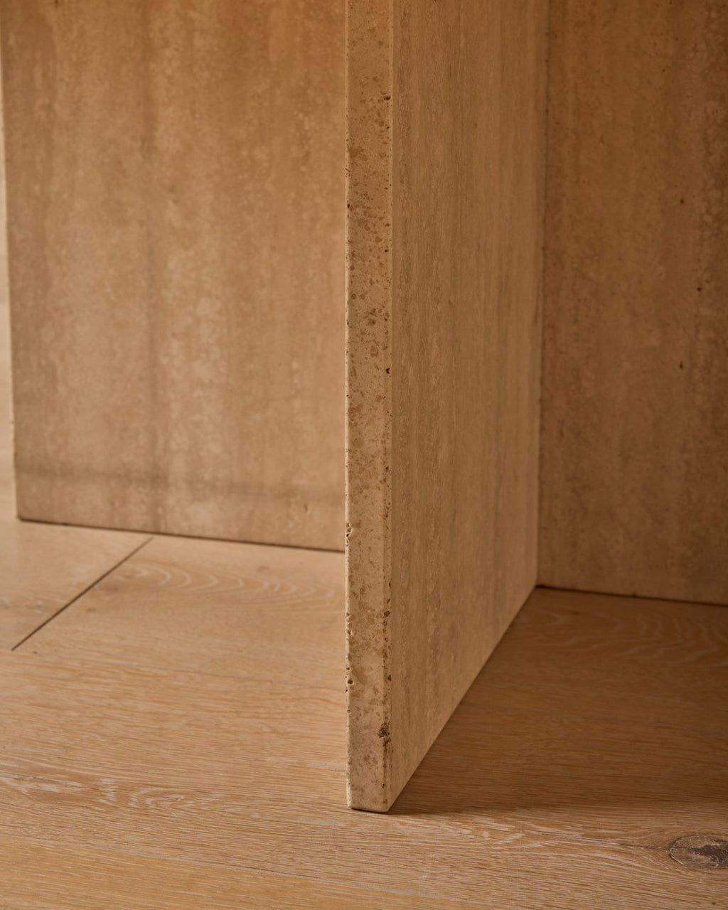Lostine - Octagon Travertine Coffee Table