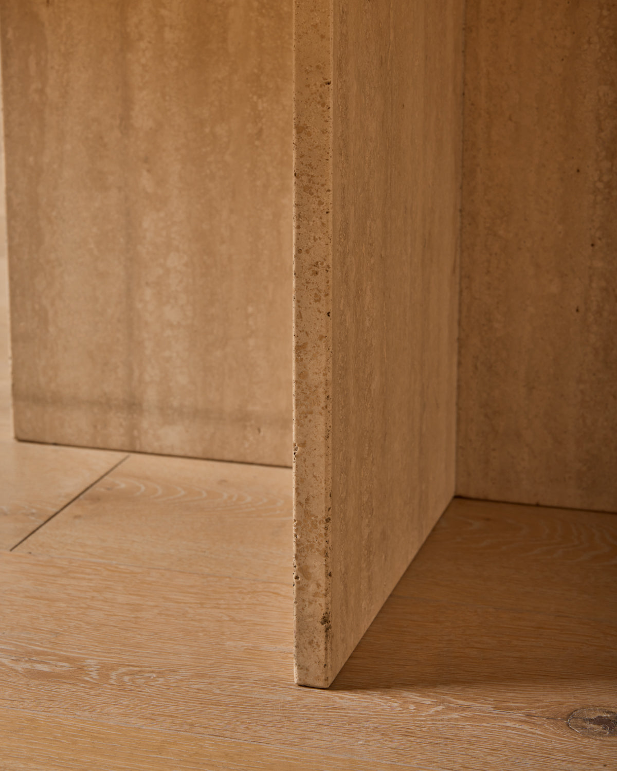 Lostine - Octagon Travertine Coffee Table