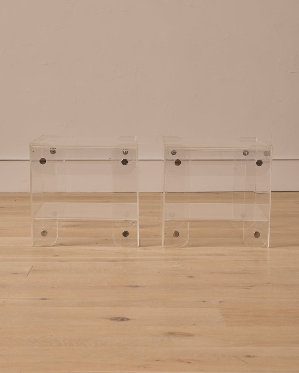 Lostine - Pair of Lucite End Tables