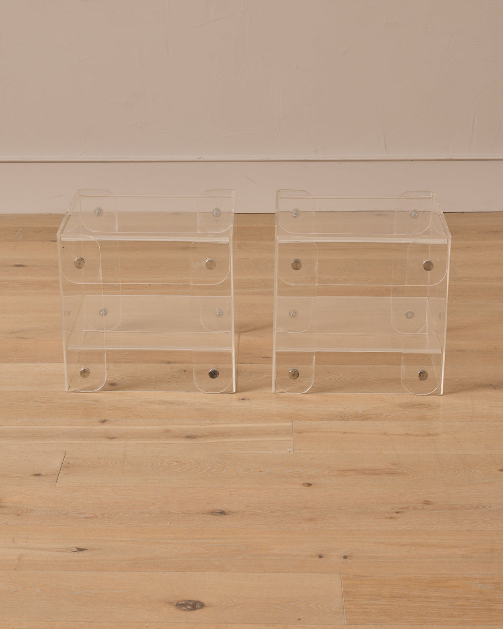 Lostine - Pair of Lucite End Tables